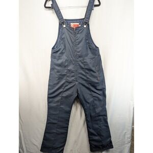 Vintage JCPenney Snowmobile Apparel Navy Blue Insulated Ski Overalls Men's M‎